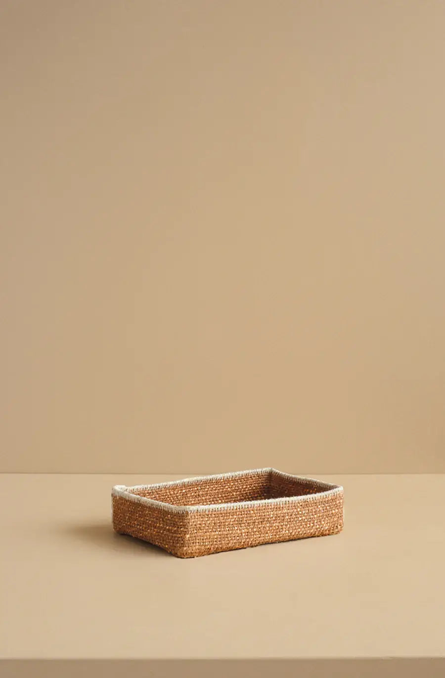 Basso Basket Tray - Black/Tan/Cream