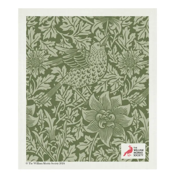 Absorbent William Morris Bird & Anemone Swedish Dish Cloth