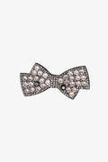 Bow Clip Grey