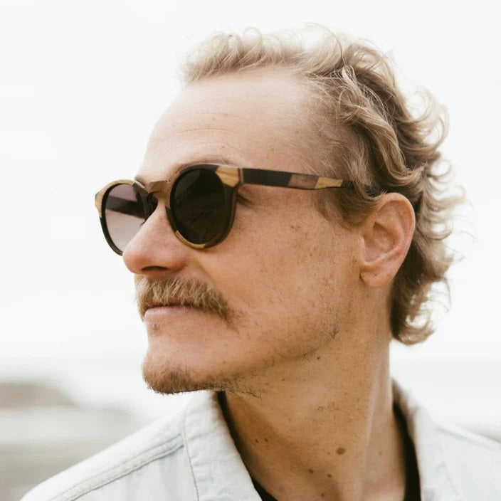 Sunglasses - THE DRIFTER Maple & Ebony Frame