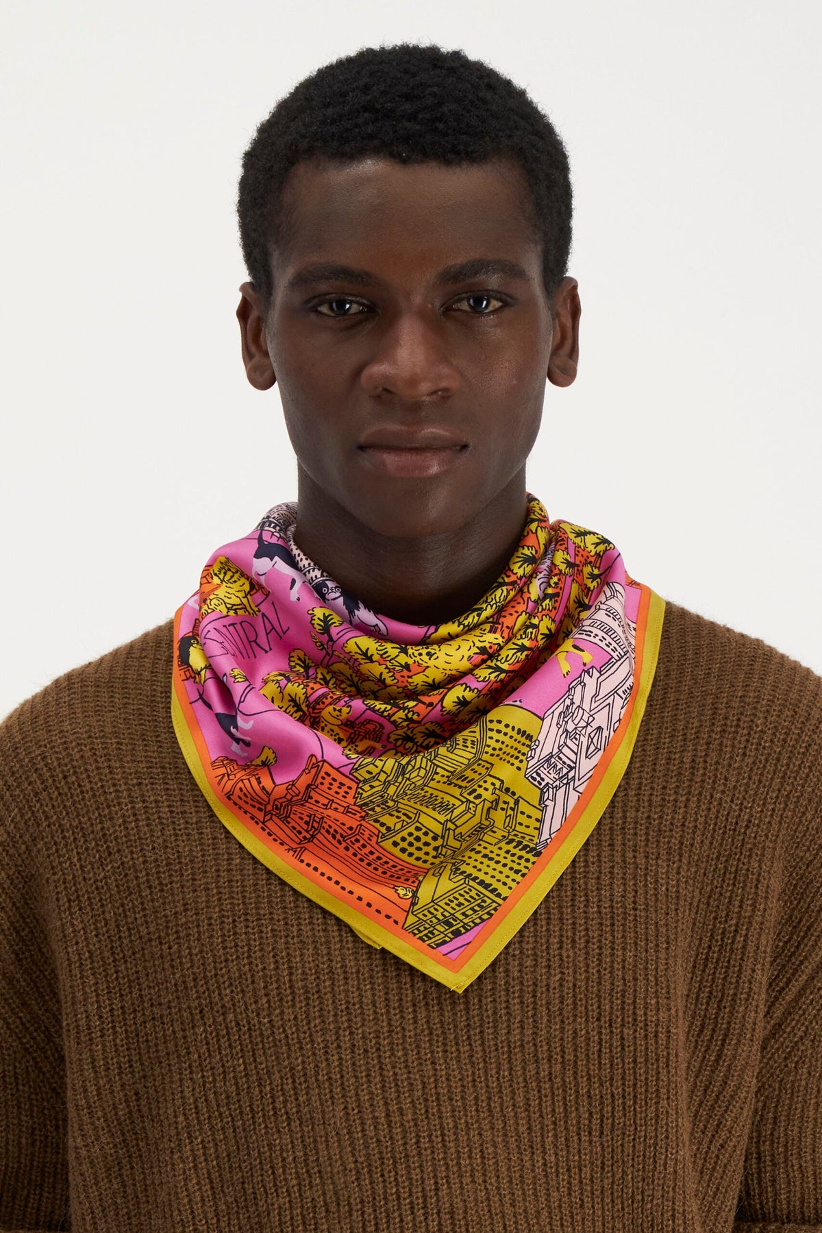 Inoui Scarf - Square CENTRAL PARK 65x65cm 100%Silk