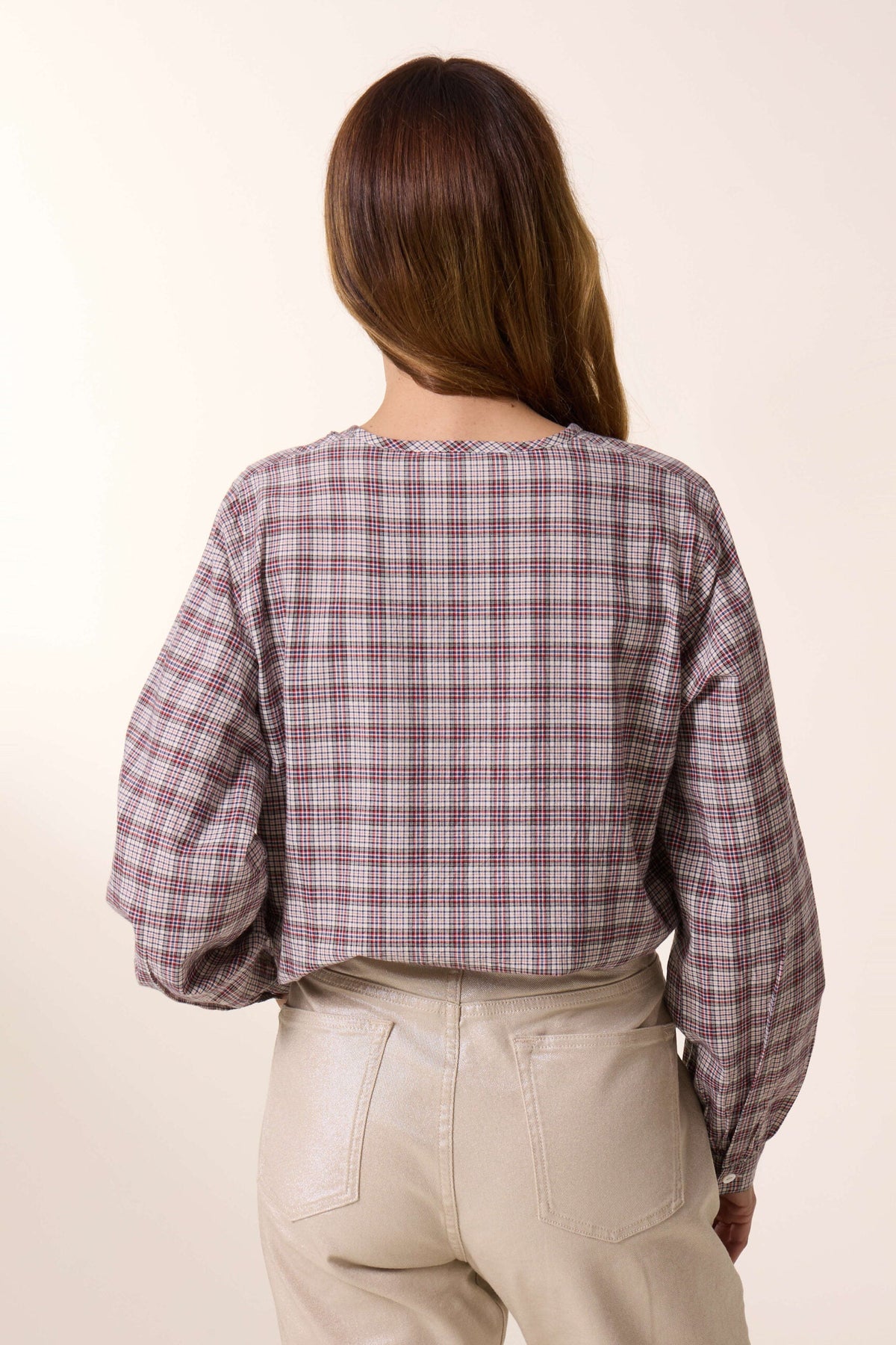 Colina Check Blouse - Multico