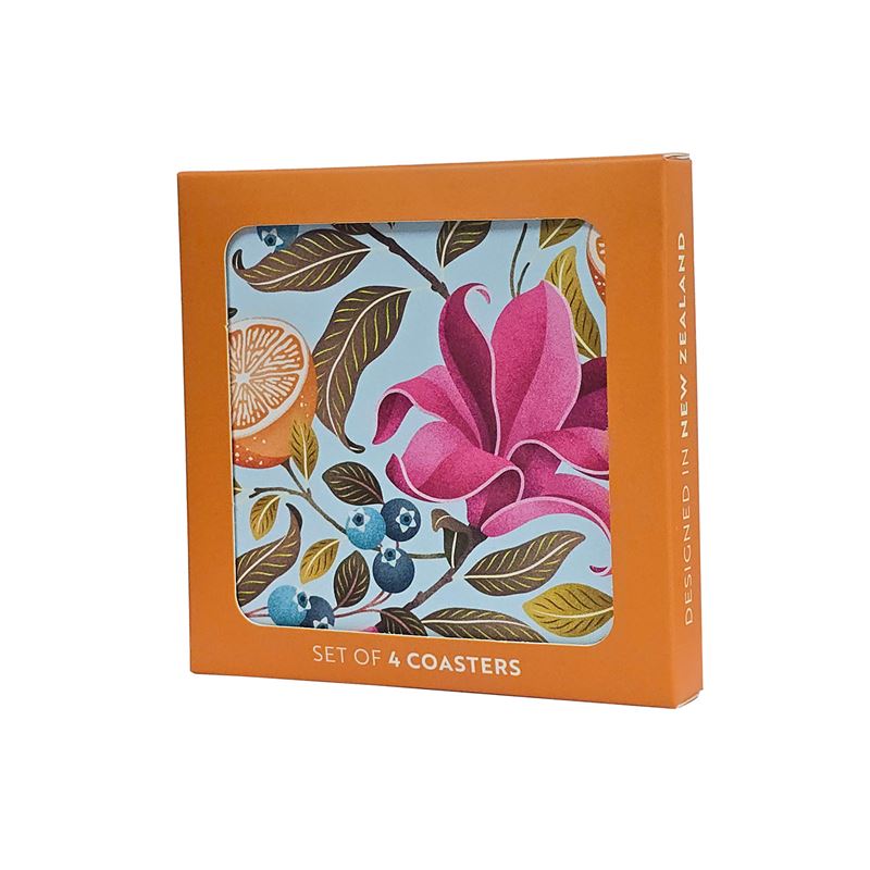 Lemons & Magnolia Set of 4 - Boxed Coasters