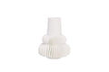 Vase Pleated Frill White