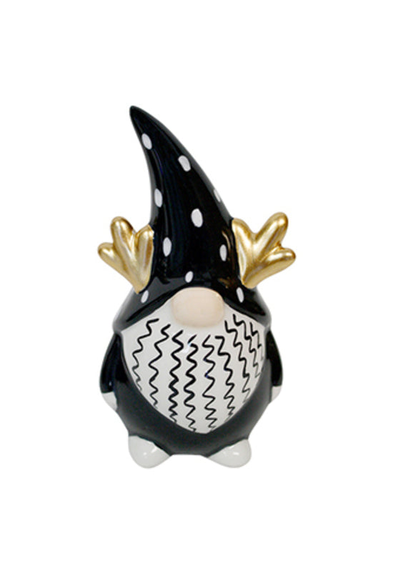 Black & Gold Ceramic Gonk Small