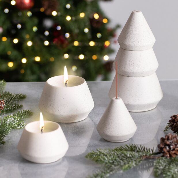 Candle - Paddywax Ceramic tree Stack Candle set