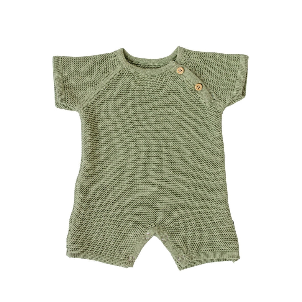 Charlie Mint Knit Romper