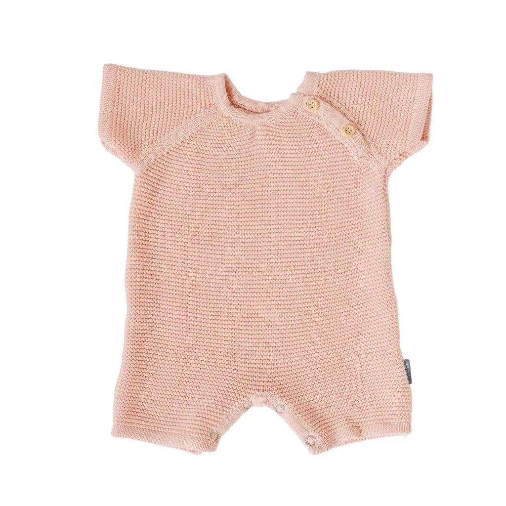Charlie Pink Knit Romper