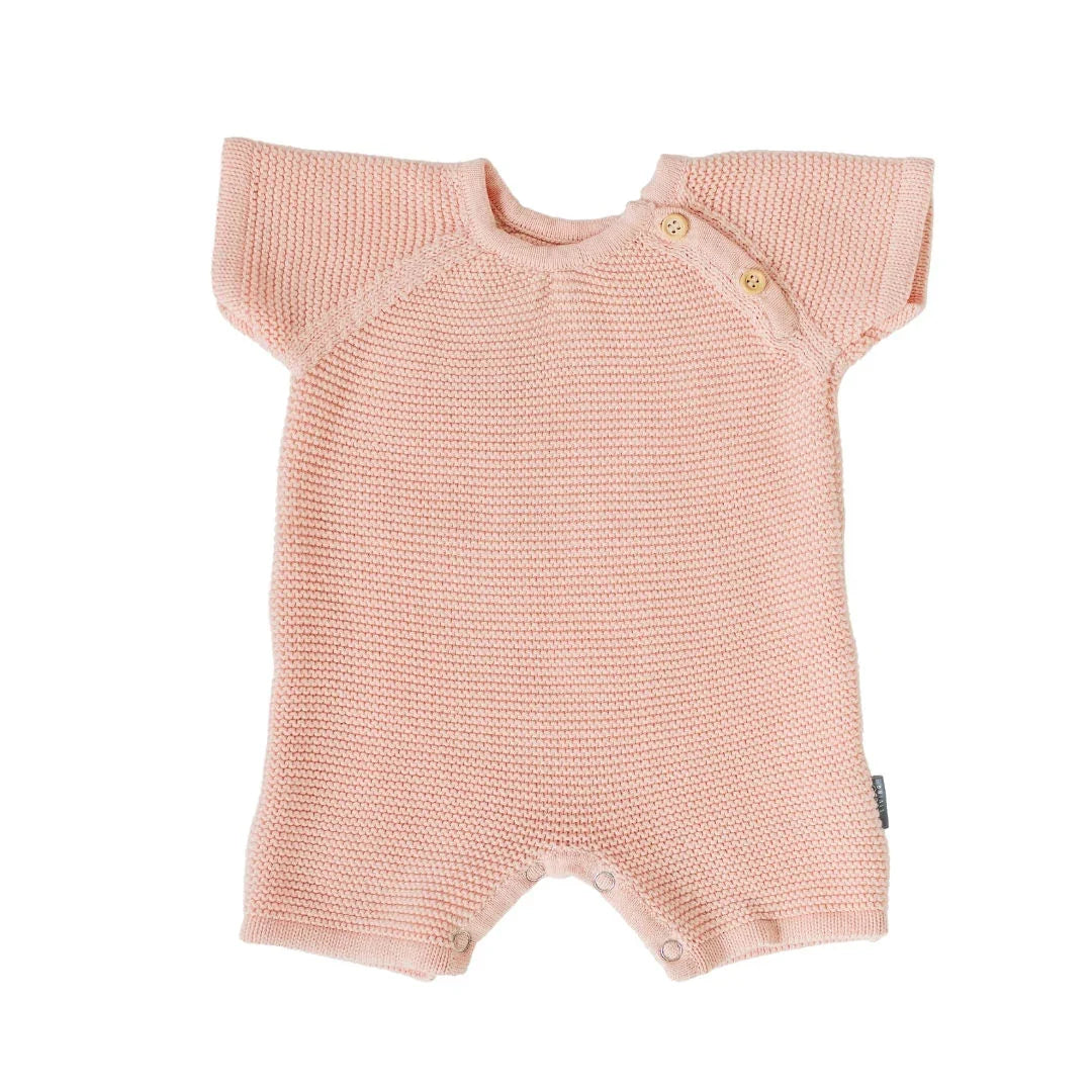 Charlie Pink Knit Romper