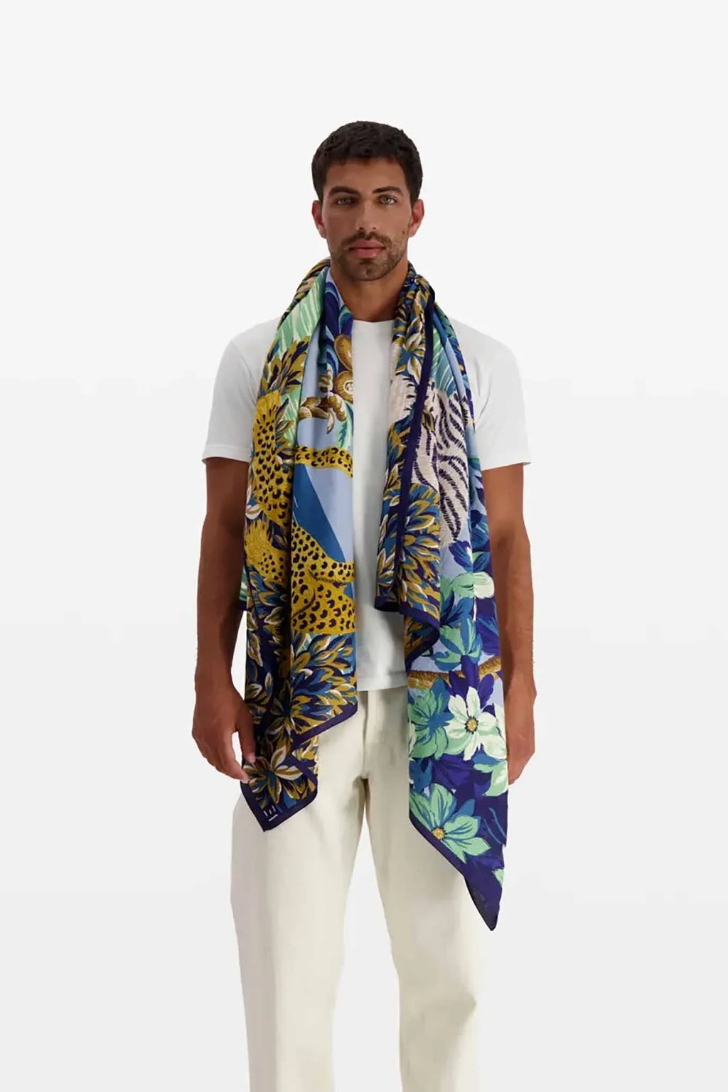 Inoui Scarf - CHATOU 63%Ctn37%Silk 100x190cm