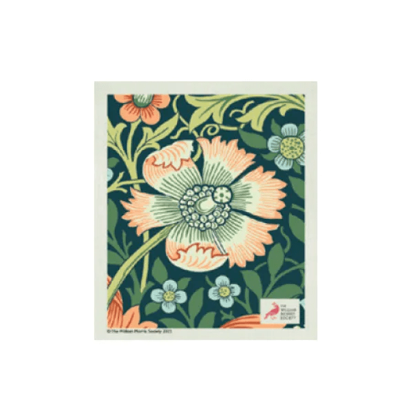 William Morris Swedish Dishcloth - Compton Green