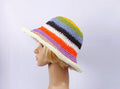 Multicoloured Stripe Paper Hat
