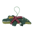 Crocodile w scarf