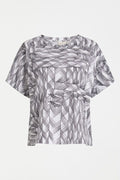 T Shirt - Haki Printed Short Sleeve