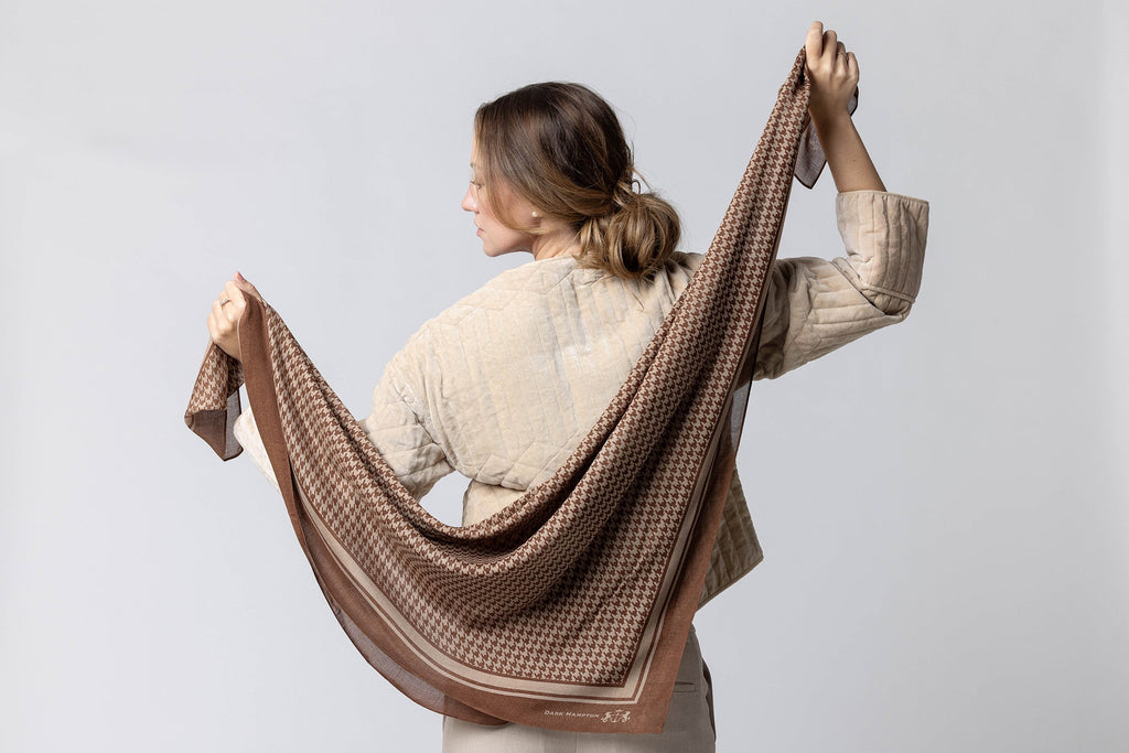 Dark Hampton Cashmere Modal Scarf - The Dennison