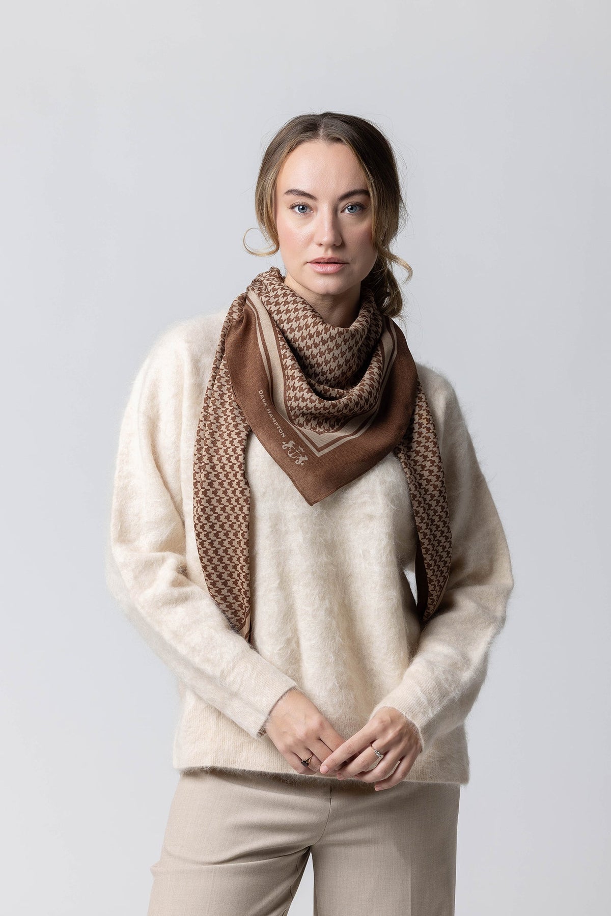 Dark Hampton Cashmere Modal Scarf - The Dennison