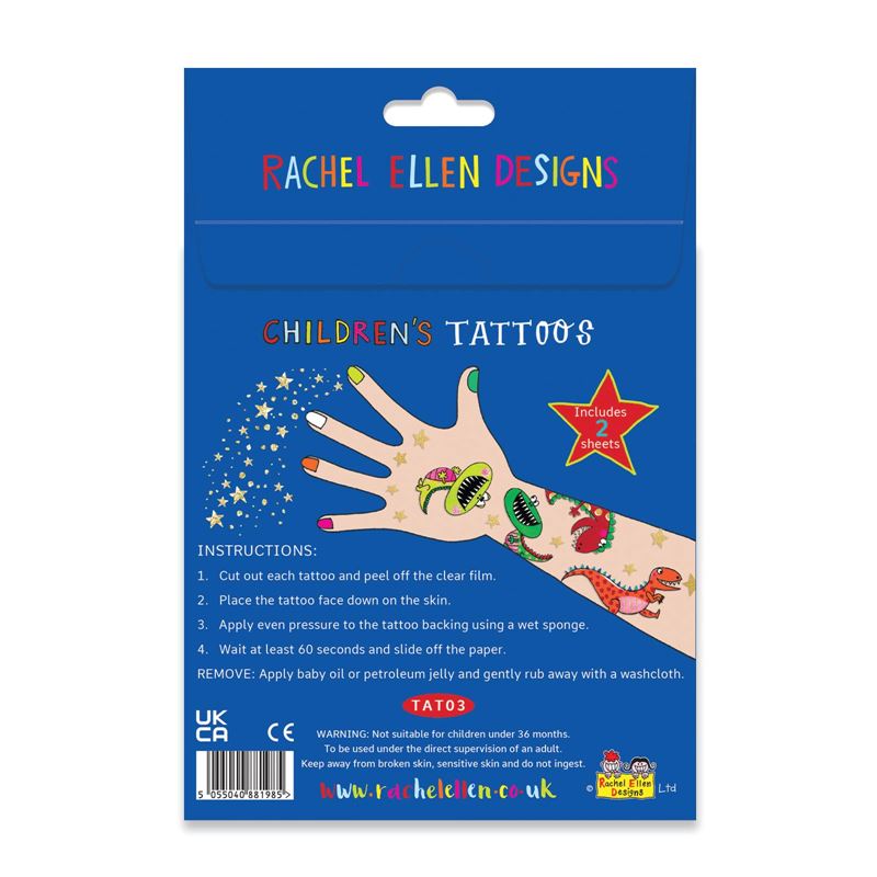 Dinosaur Temporary Tattoos
