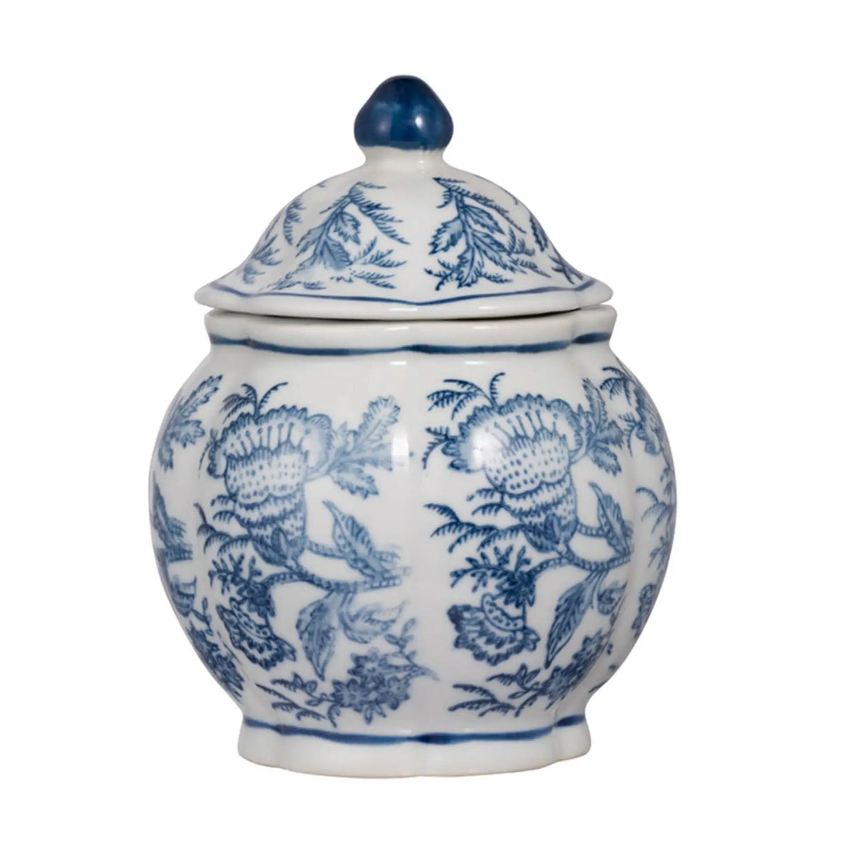Blue & White Decorative Jar