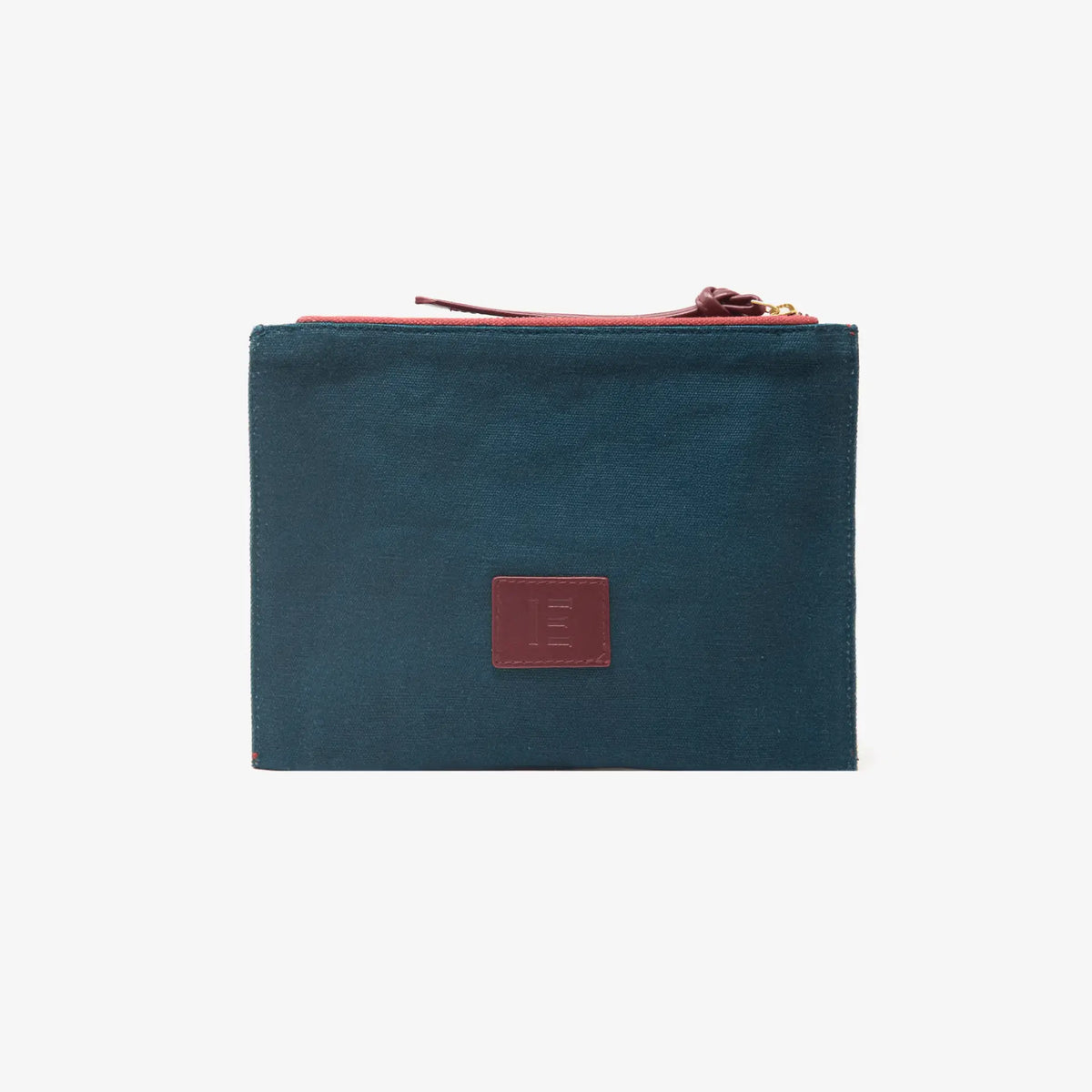 Embroidered Pouch Toutou Emerald - 22x15cm
