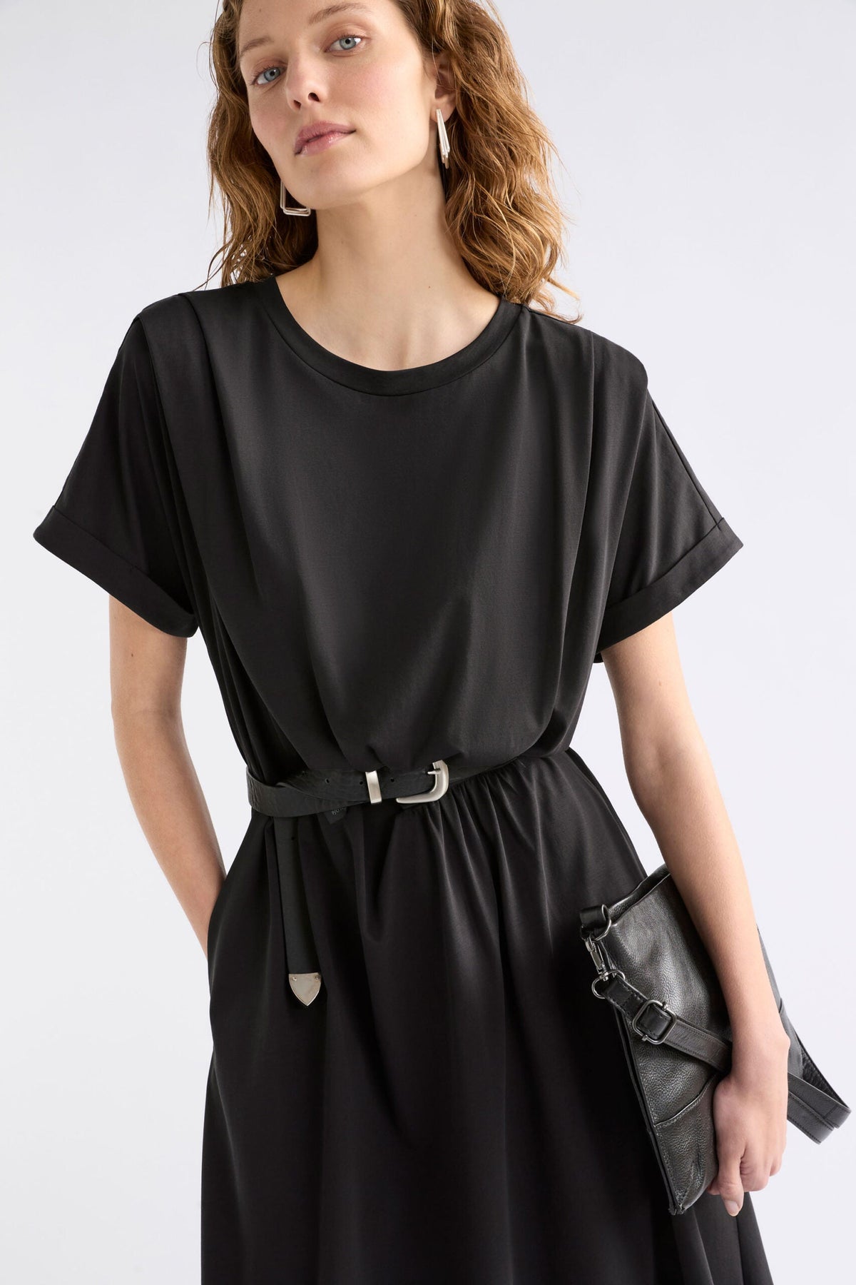 Etienne TShirt Dress - BURNT CHOCOLATE