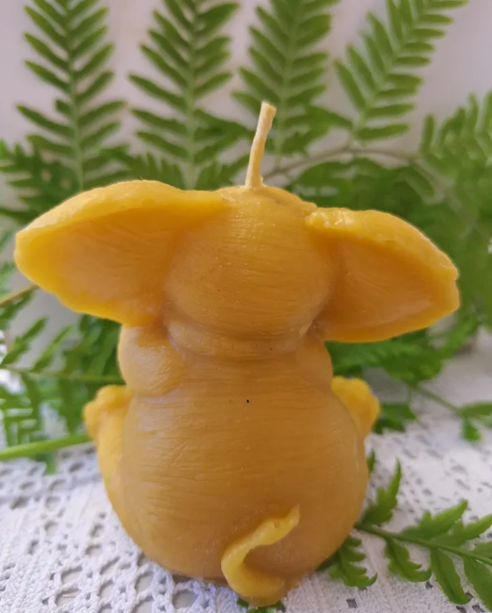 Elephant Beeswax Candle
