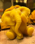 Cute Elephant Beeswax Candle made of 100% Mānuka Beeswax