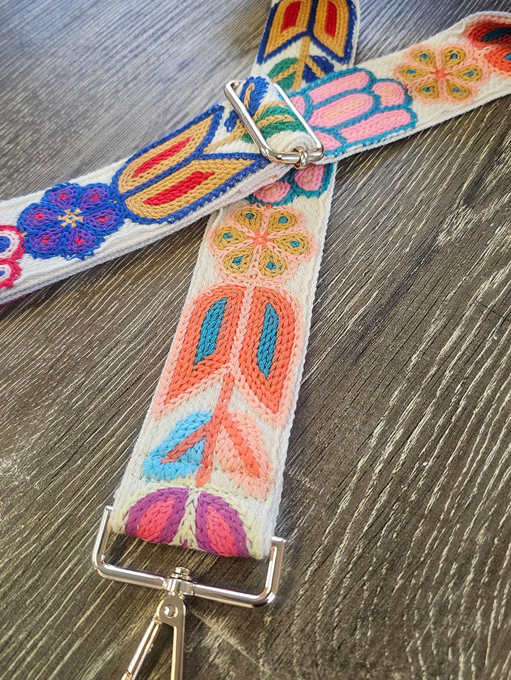 Floral Crochet Bag Strap