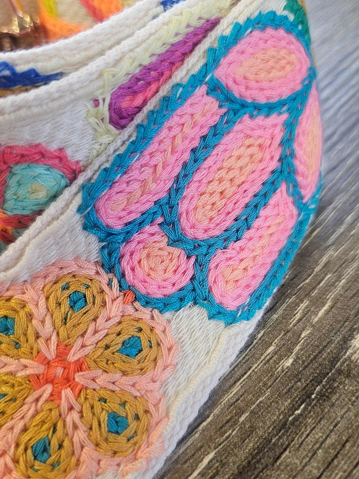 Floral Crochet Bag Strap
