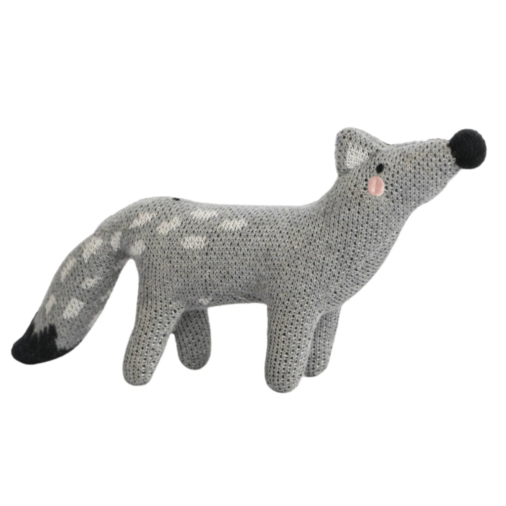 Freddie Fox Knit Toy soft knitted fox toy for babies and children