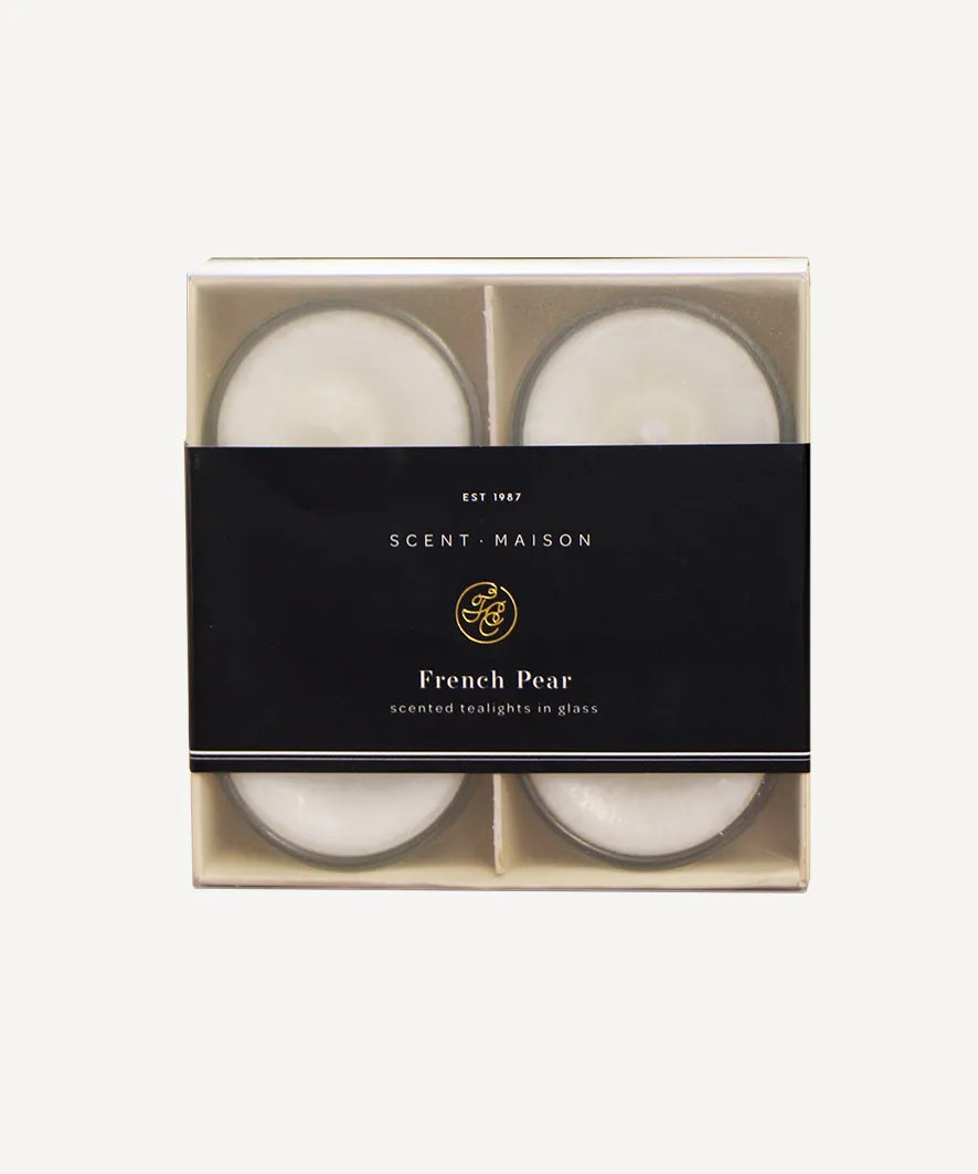 Candle - Tea lights 4pc  Glass