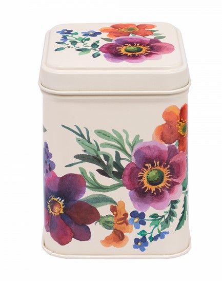 Garden Flowers Square Tin 100g