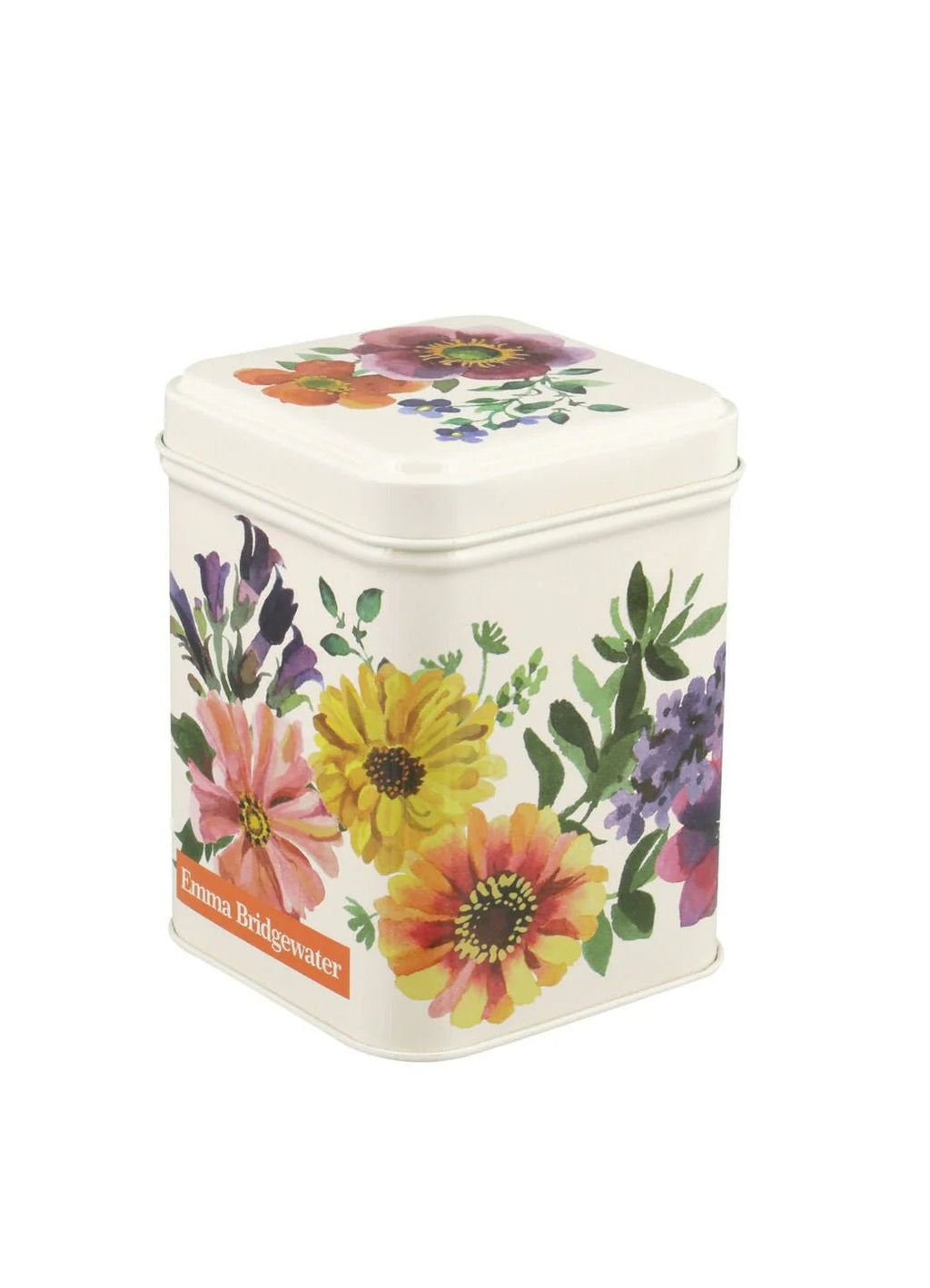 Garden Flowers Square Tin 100g