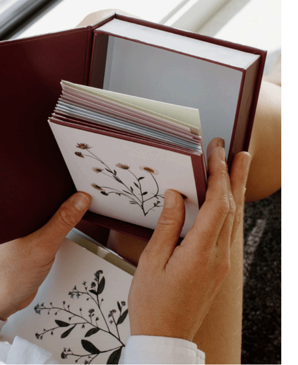Pressed Flower Gift Card Set