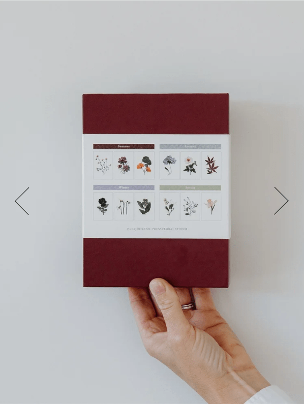 Pressed Flower Gift Card Set