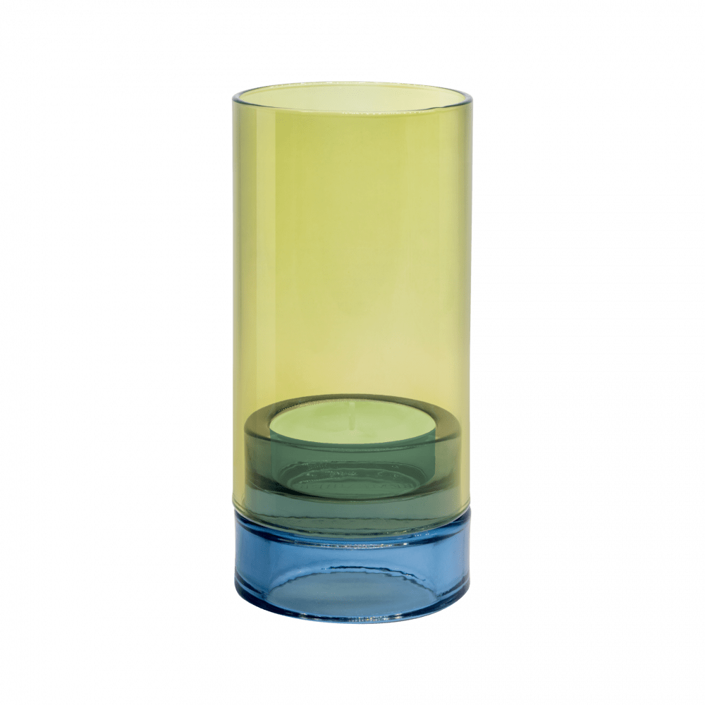 Glass Lantern - Lime