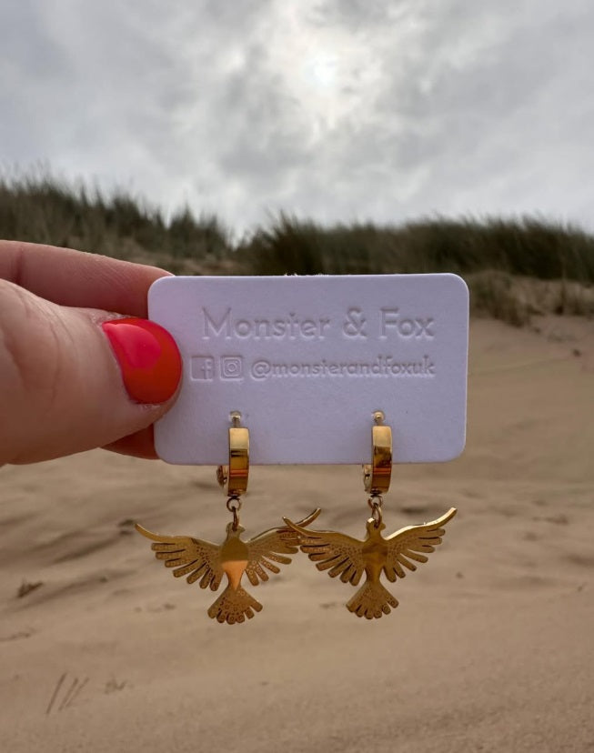 Golden Phoenix Earrings