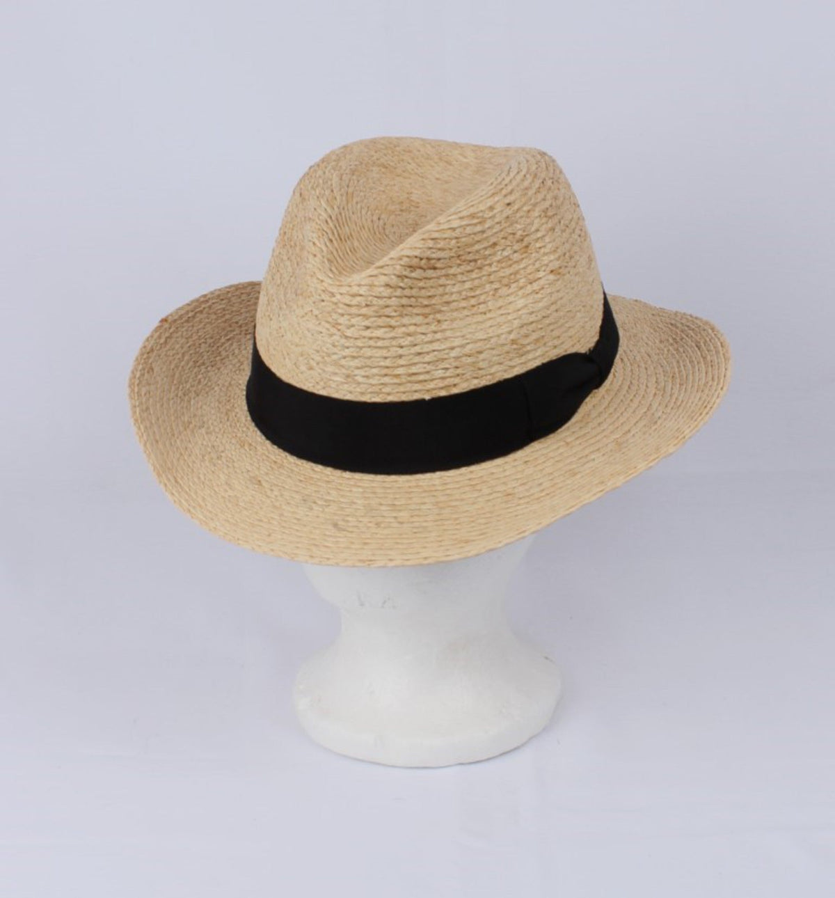 Natural Raffia Fedora Hat - 57cm