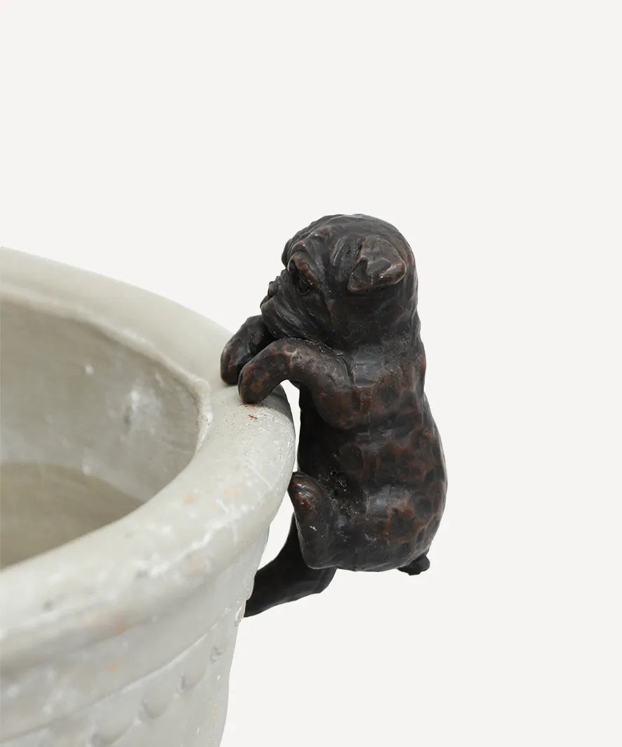 Hanging French Bulldog Dark Brown