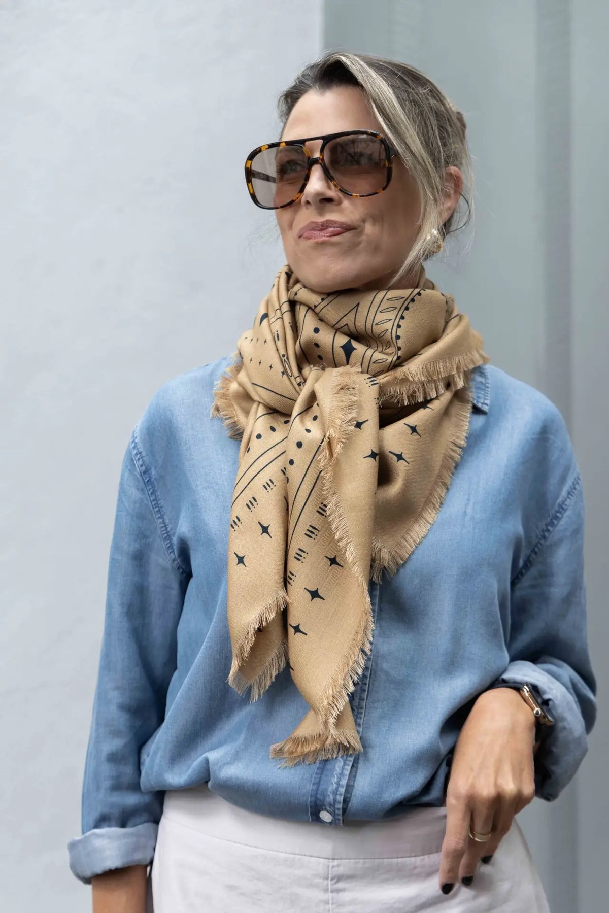 The Holden Wool Silk Scarf - DH x Ellie Compton