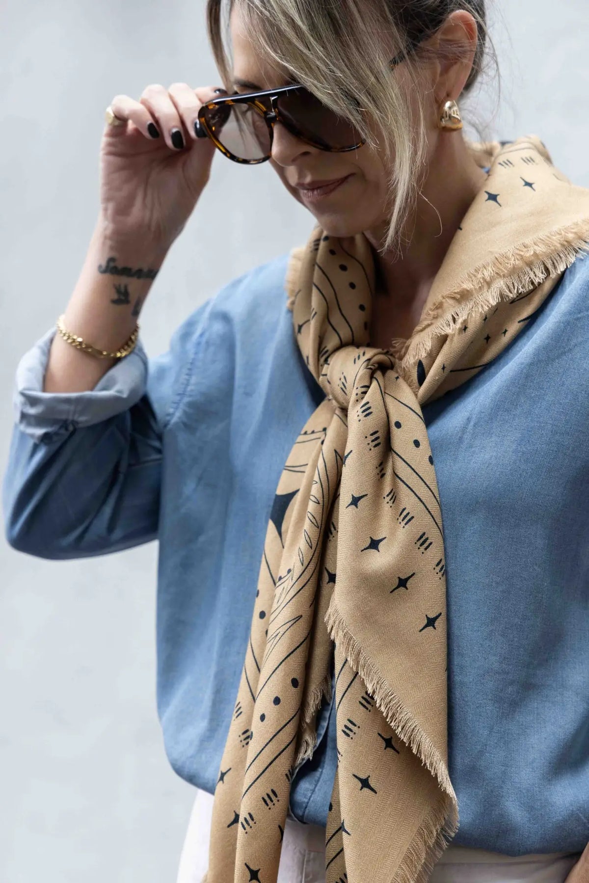 The Holden Wool Silk Scarf - DH x Ellie Compton