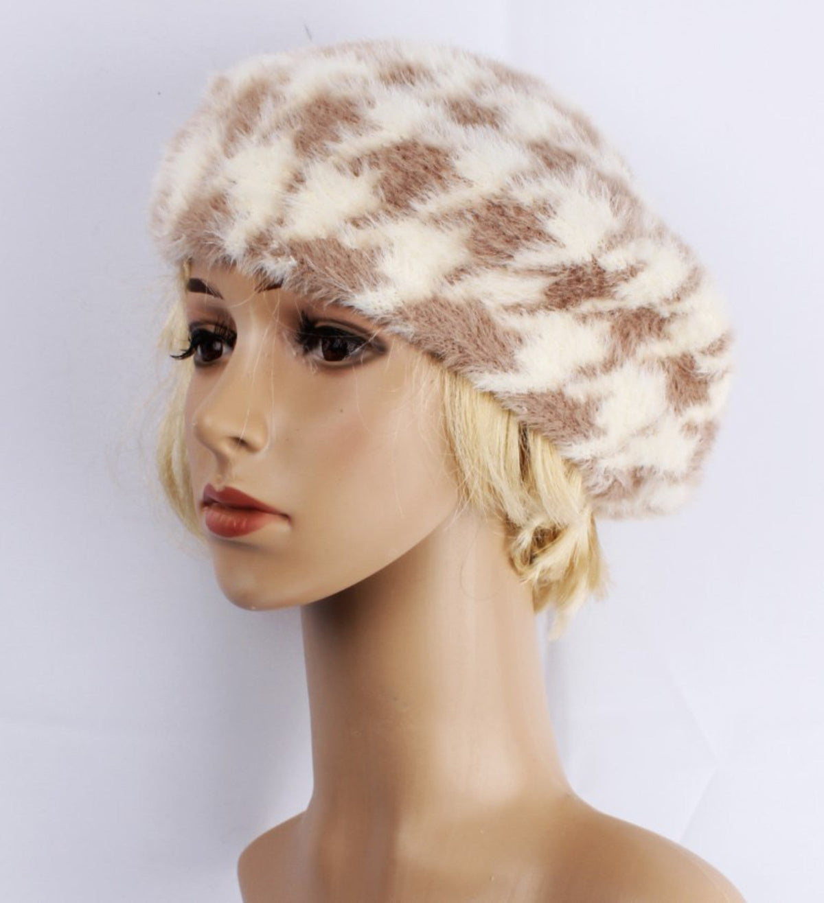 Houndstooth Beret