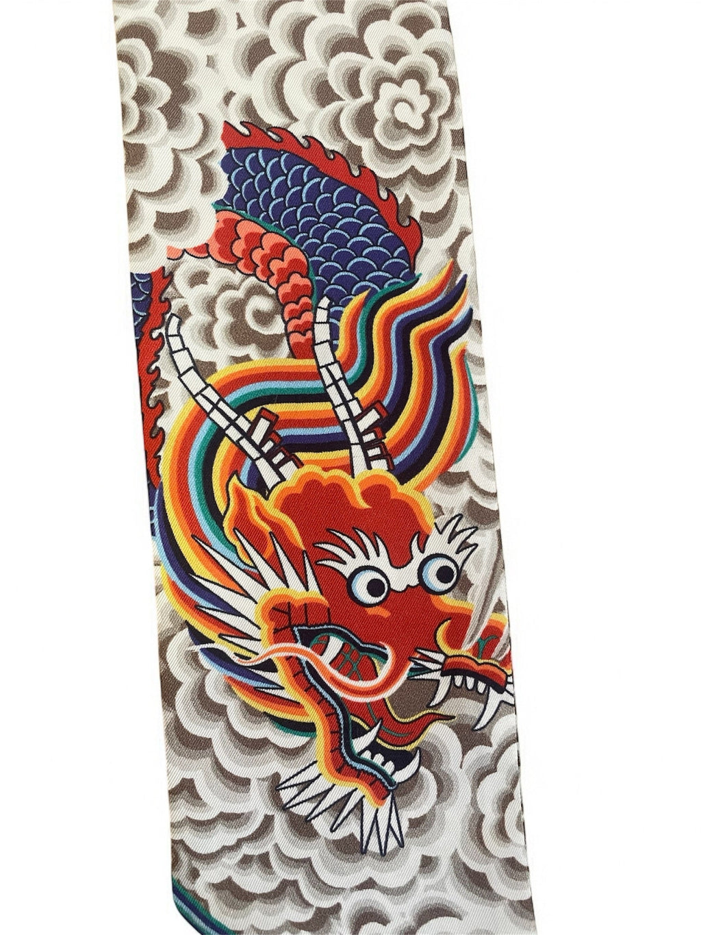 Inoui Neck/Hair Tie -DRAGON 8x120cm 100%Silk