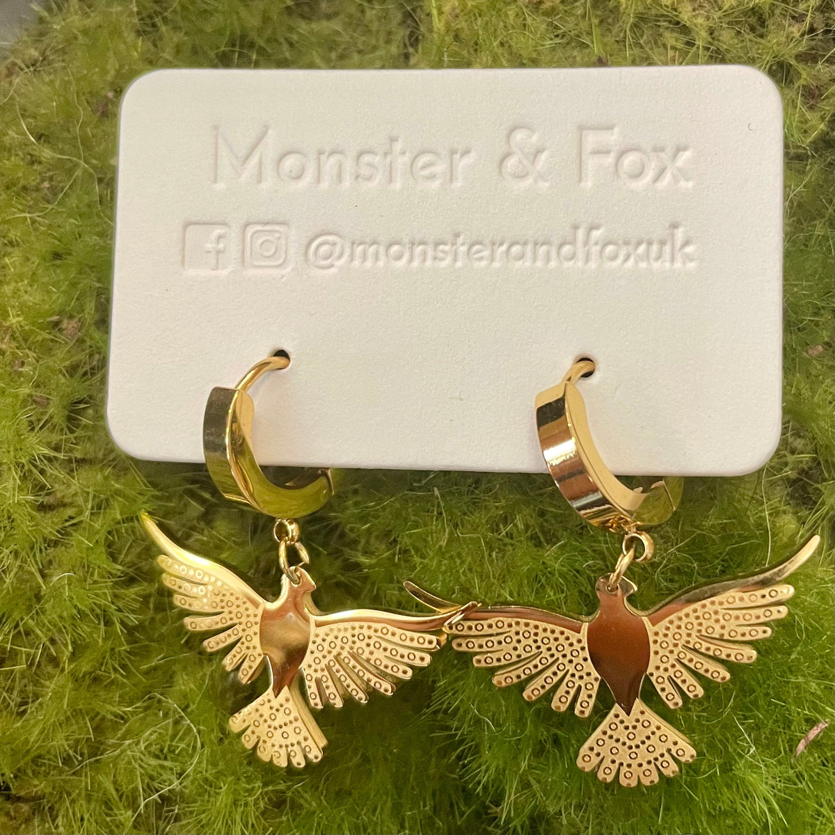 Golden Phoenix Earrings