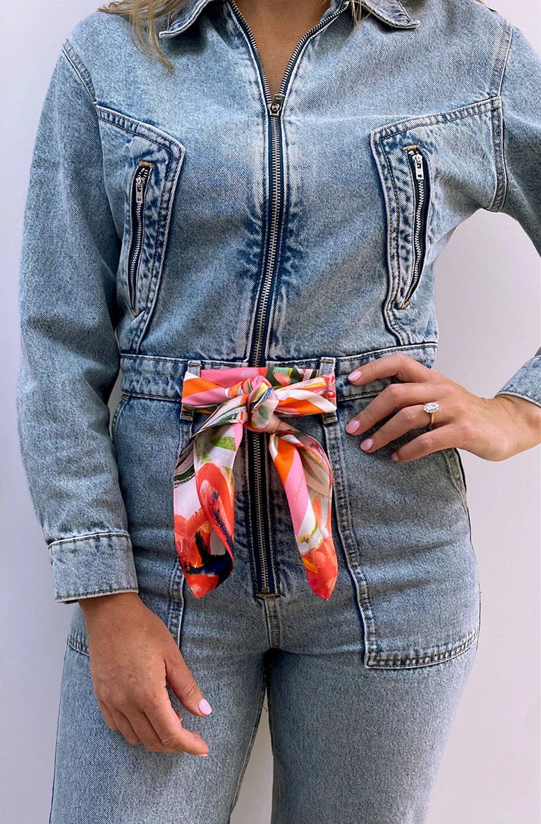 DH x Carrie Broomhall Petite Silk Scarf - INDIA