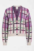 Ostti Cardigan -NEW NAVY CHECK