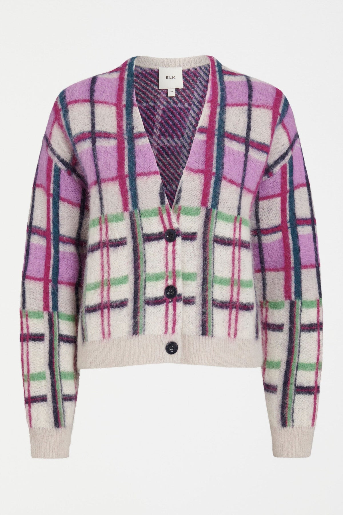 Ostti Cardigan -NEW NAVY CHECK
