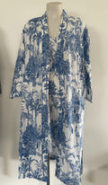 Porcelain Jungle Cotton Robe