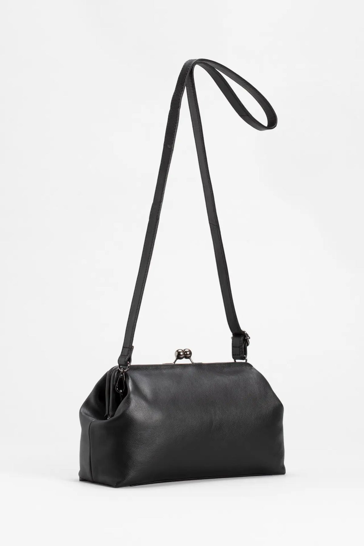 ELK Ulla Clutch Bag black leather