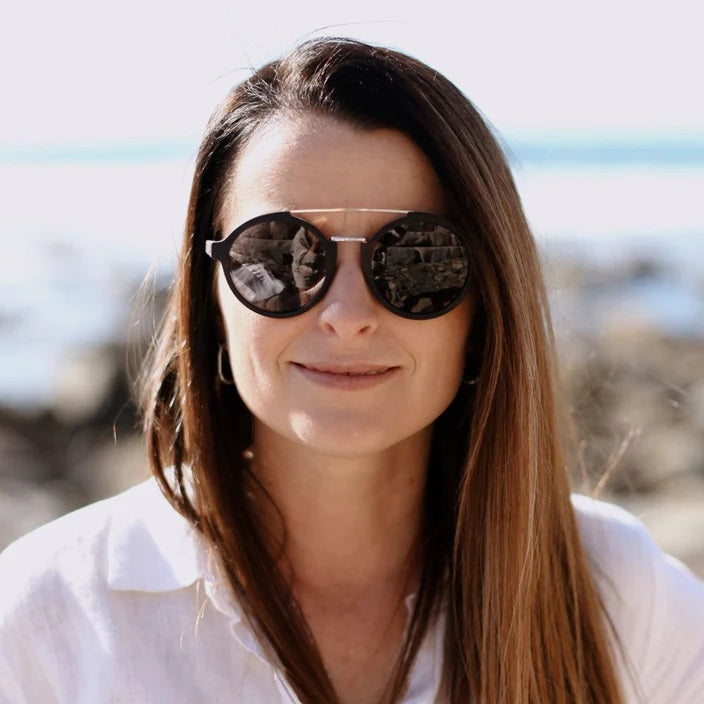 Soek LENNOX Ebony Rosewood Frame Sunglasses
