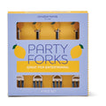 lemons party forks set of 4 citrus dessert forks